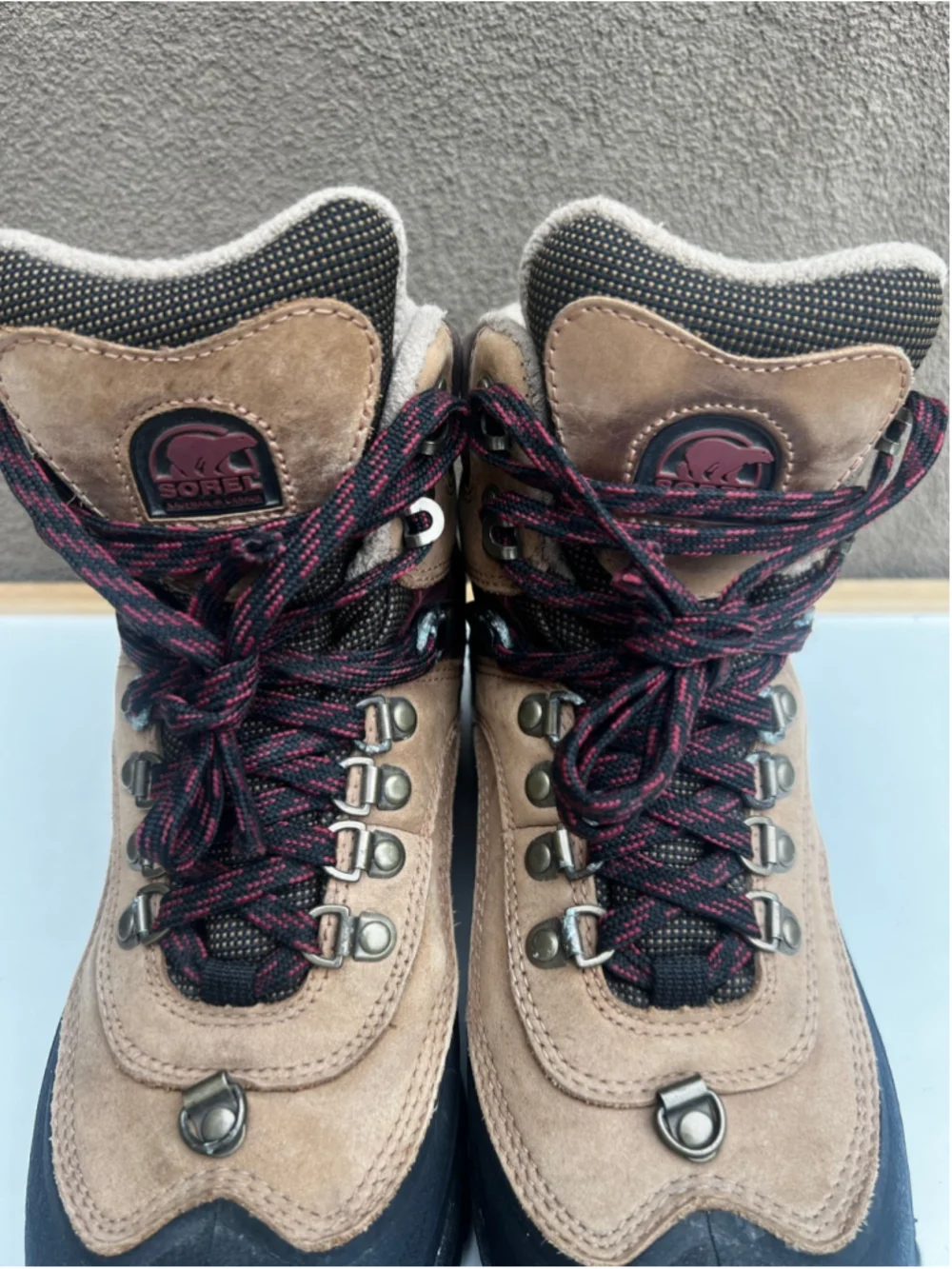 SOREL Asystec Brown Leather Waterproof Insulated Hiker Boots Womens Size 9 - Picture 9 of 10